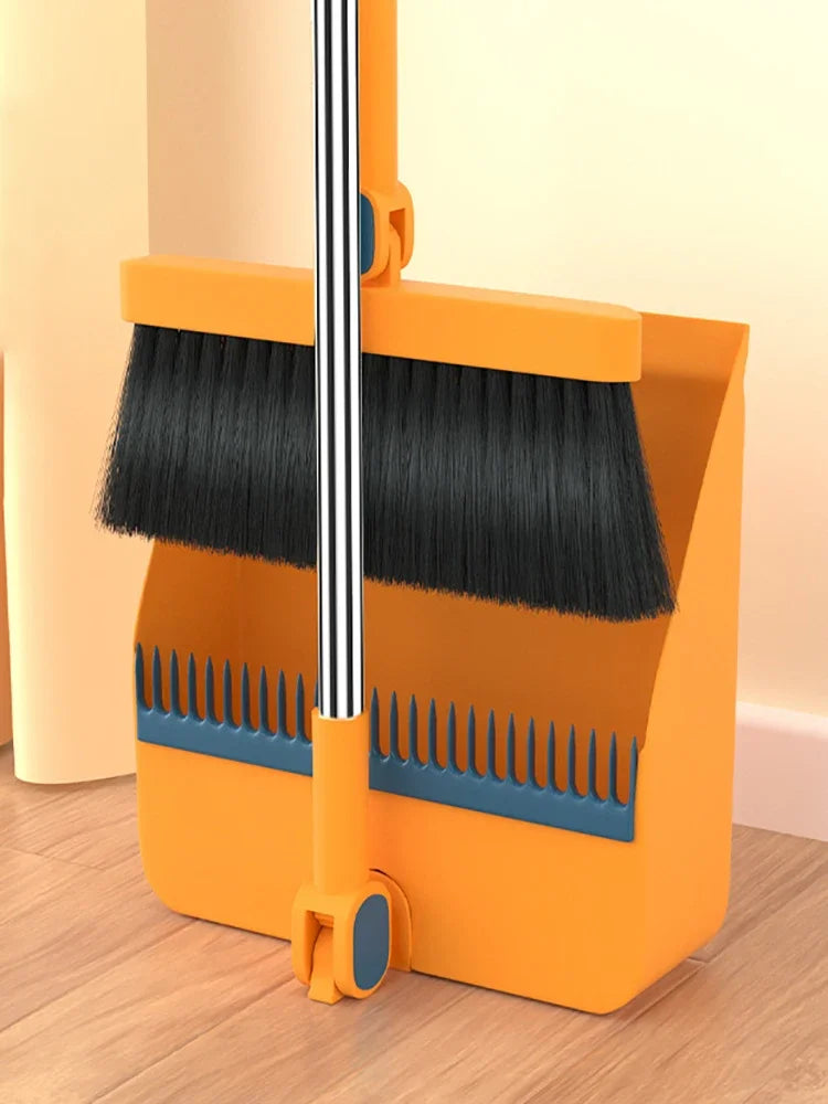 Two piece new broom set, dustpan combination, household sweeping broom, folding broom, wiper, dustpan, garbage shovel