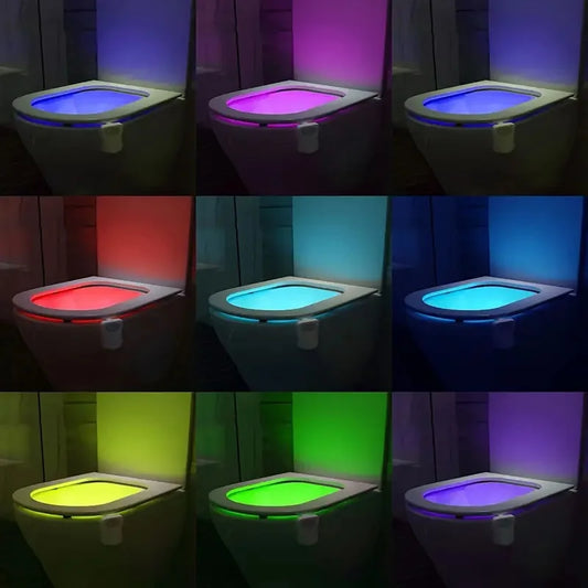 Bathroom LED Night Lights – Color-Changing, Motion Sensor (4pcs)