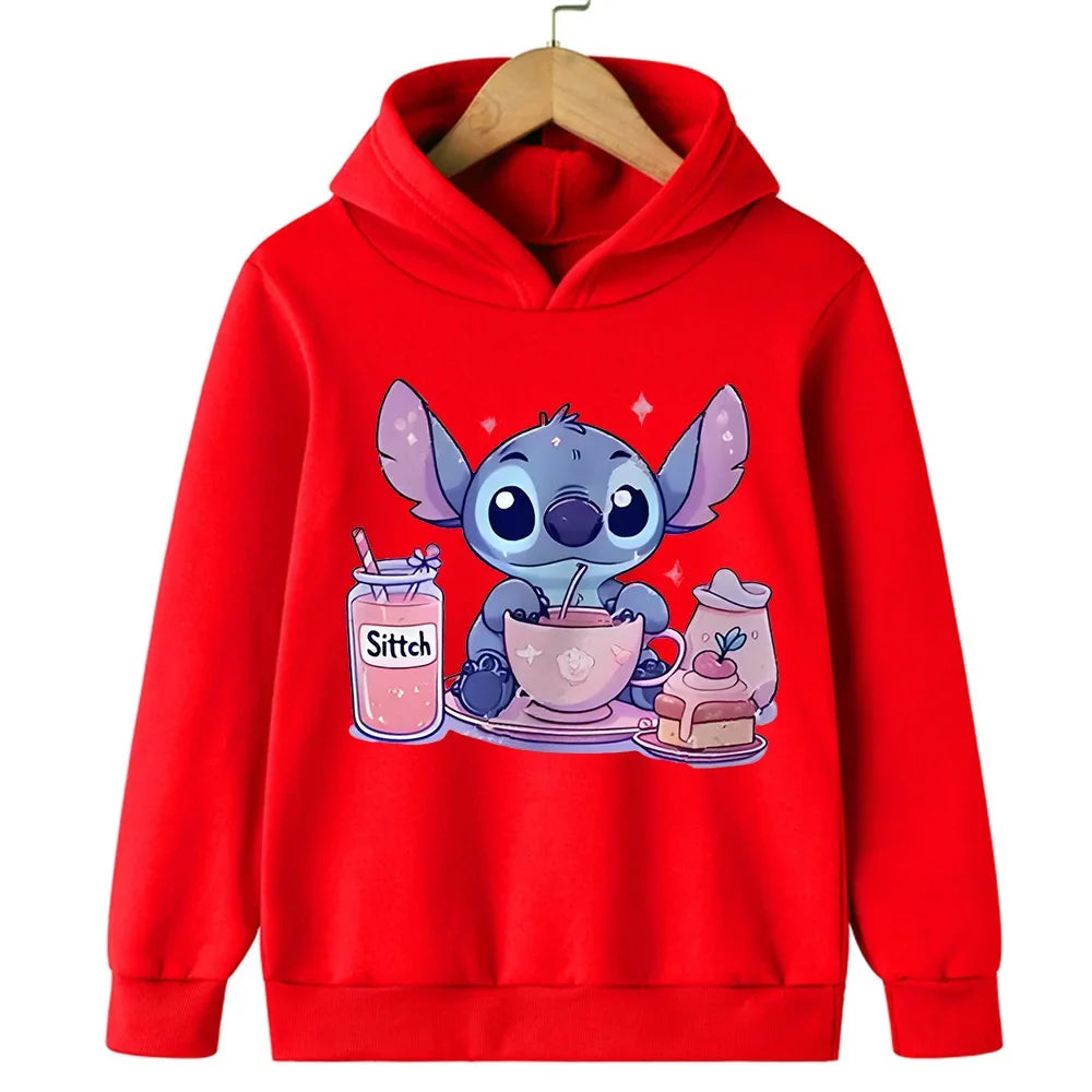 Cute and Kawaii Stitch Children's Clothes for Autumn and Winter Versatile and Fashionable Autumn Winter Sweaters for Boys Girls