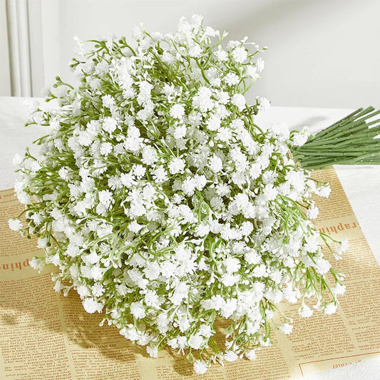 Fake Baby's Breath Flowers – Perfect for Weddings & Crafts (10/15pcs)