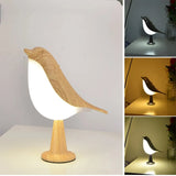 Modern Magpie LED Bedside Lamp – 3-Color Touch Control
