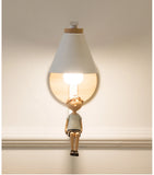 Modern Wood & Resin Wall Lamp – Nordic Home Decor