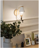 Modern Wood & Resin Wall Lamp – Nordic Home Decor