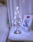 Battery-Powered LED Crystal Christmas Tree Table Lamp
