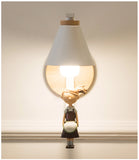 Modern Wood & Resin Wall Lamp – Nordic Home Decor