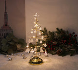 Battery-Powered LED Crystal Christmas Tree Table Lamp