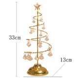 Battery-Powered LED Crystal Christmas Tree Table Lamp