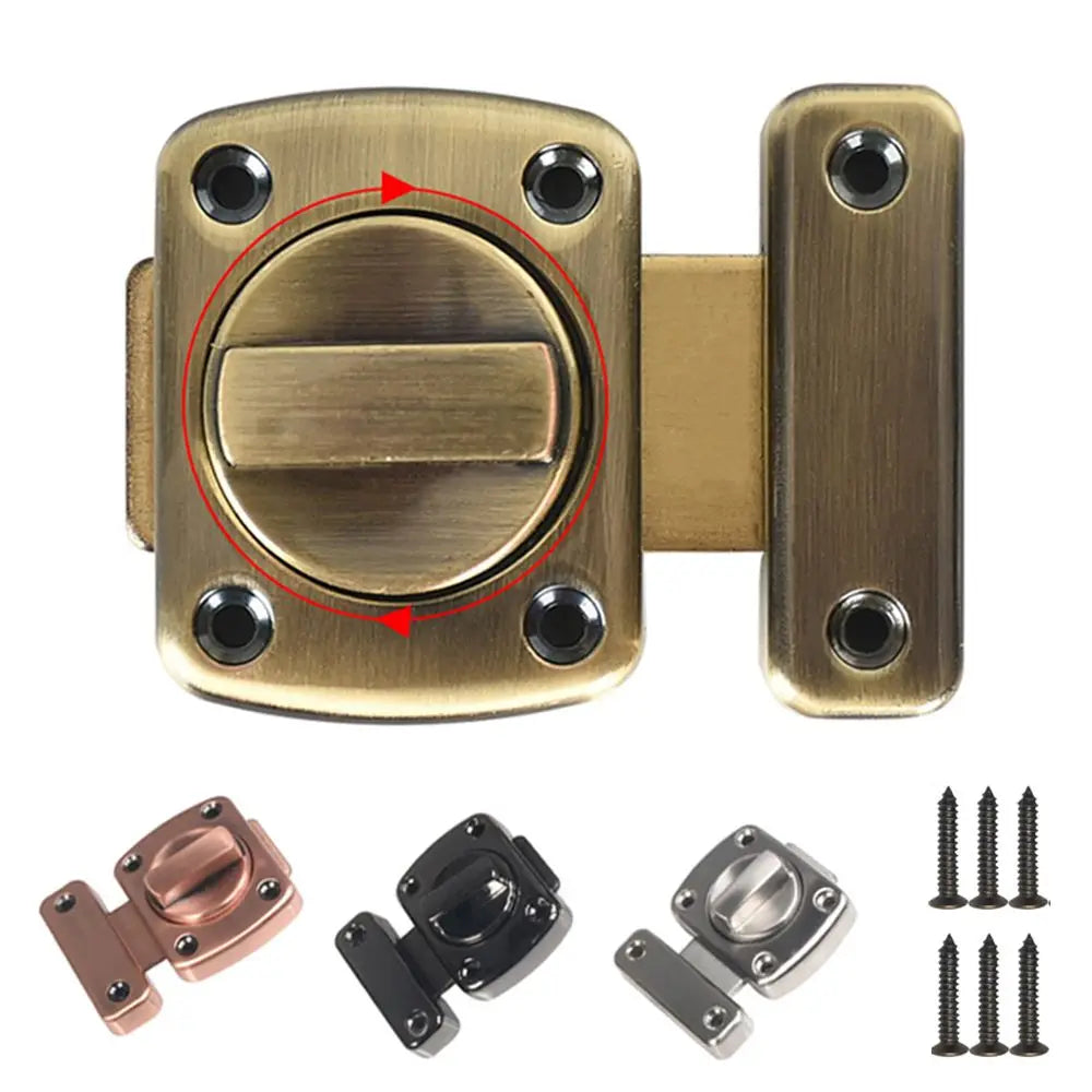 Universal Cabinet Door Privacy Latch Furniture Door Bolts Sliding Door Lock Bolts Security Sliding Zinc Alloy Lock Gate Latch