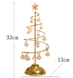 Battery-Powered LED Crystal Christmas Tree Table Lamp