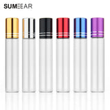 100Pcs 10ml Essential Oil Roll-On Bottles with Stainless Steel Ball