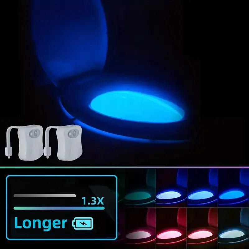 Bathroom LED Night Lights – Color-Changing, Motion Sensor (4pcs)