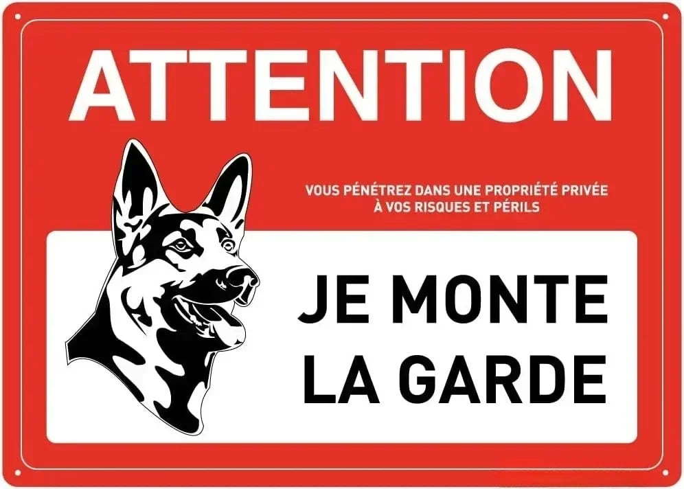 "Heavy Duty Aluminum Security Sign Surveillance Private Property No Trespassing' Warning Plaque for Warehouse