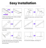 150cm RGB Smart Corner Floor Lamp – APP-Controlled, Dimmable