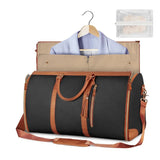 Foldable PU Leather Travel Duffel Bag – Women's Carry-On & Business Bag