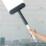 Long-Handled Window Brush – Wet & dry use for glass, sofa, walls, and carpet