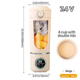 Portable 700ML Juice Blender with Steel Blades – 2-in-1 Smoothie Bottle