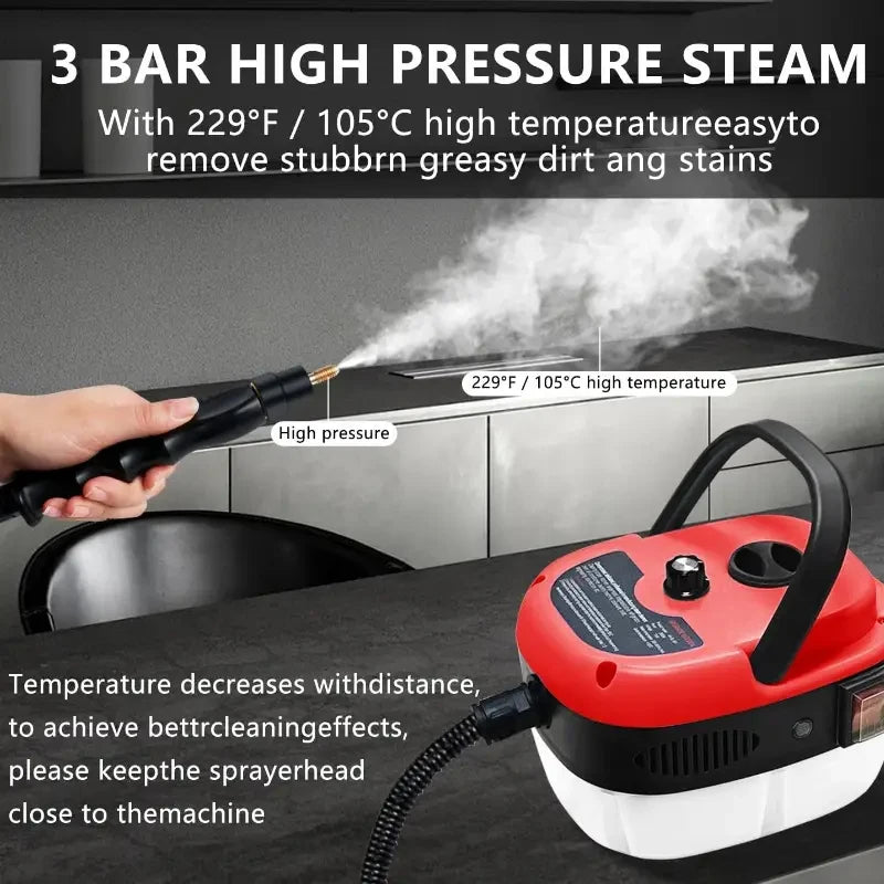 High-temperature steam cleaner, jet cleaner, kitchen range hood, EU Plug 1500W 220V,US Plug 2500W 110V.Car washer