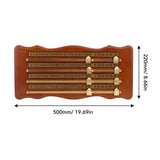 Wooden 4-Track Billiards & Snooker Scoreboard