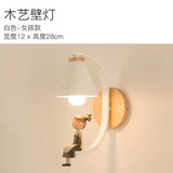 Modern Wood & Resin Wall Lamp – Nordic Home Decor