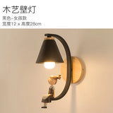 Modern Wood & Resin Wall Lamp – Nordic Home Decor