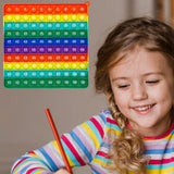 Rainbow 1-100 Counting Fidget Toy – Educational Math Game for Kids