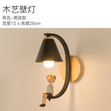 Modern Wood & Resin Wall Lamp – Nordic Home Decor