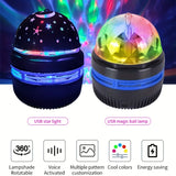 USB LED Starry Sky Rotating Projector Lamp