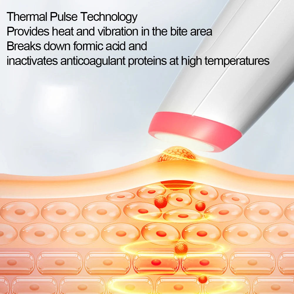 Electronic Mosquito Bite Pen Natural Portable Mosquito Insect Bite Relieve Itching Pen Mosquito Bite Heat Pen for Adult Children