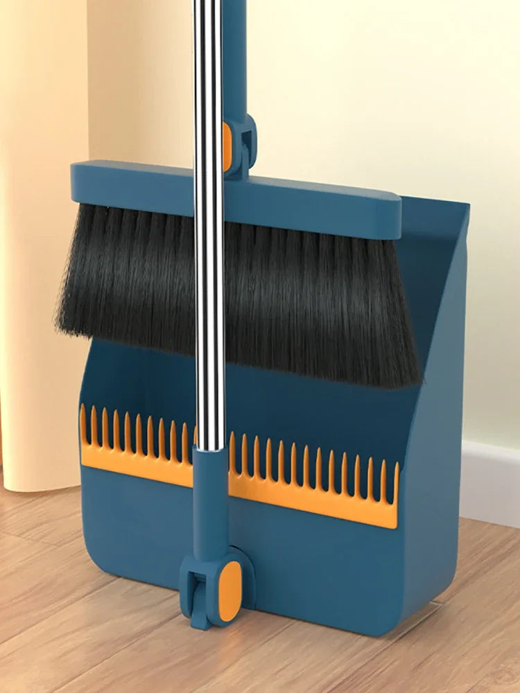 Two piece new broom set, dustpan combination, household sweeping broom, folding broom, wiper, dustpan, garbage shovel