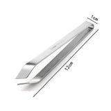 1pcs 430 Stainless Steel Fish Bone Tweezers – Clip remover tongs, kitchen tool.