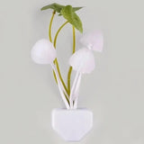 Colorful LED Mushroom Night Light with Light Sensor