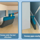 Household Broom & Dustpan Set – Durable, long handle for home, office, school, and dorm.