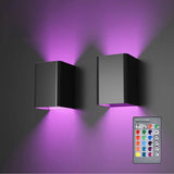 Dimmable LED Corridor Lamp – Modern Square Style with Remote