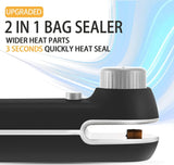 USB Rechargeable 2-in-1 Mini Heat Bag Sealer