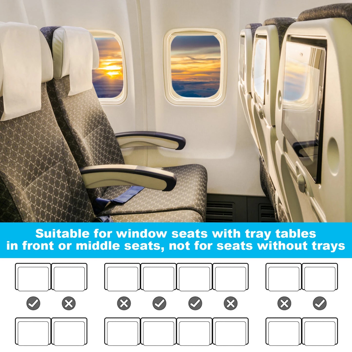 Kids Airplane Bed Breathable Children Airplane Seat Extender Portable Planes Foot Rest Travel Essentials Airplane Foot Hammock