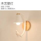 Modern Wood & Resin Wall Lamp – Nordic Home Decor