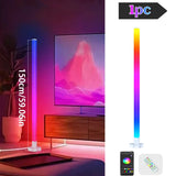 150cm RGB Smart Corner Floor Lamp – APP-Controlled, Dimmable