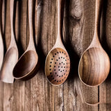 5-Piece Wooden Kitchen Utensil Set for Nonstick Pans