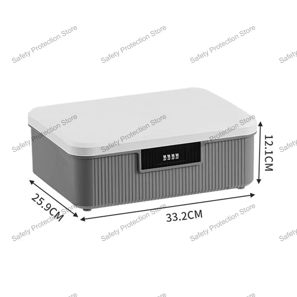 Four Digit Password Lock Safe Box Cash Jewelry Privacy Security Storage Box Household Car Passport Medicine Snack Organizer Case