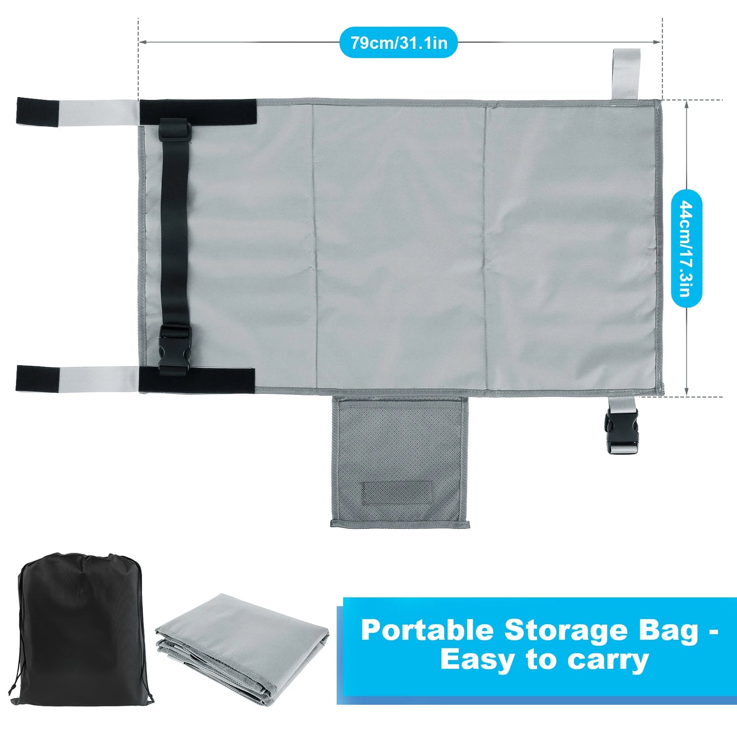 Kids Airplane Bed Breathable Children Airplane Seat Extender Portable Planes Foot Rest Travel Essentials Airplane Foot Hammock