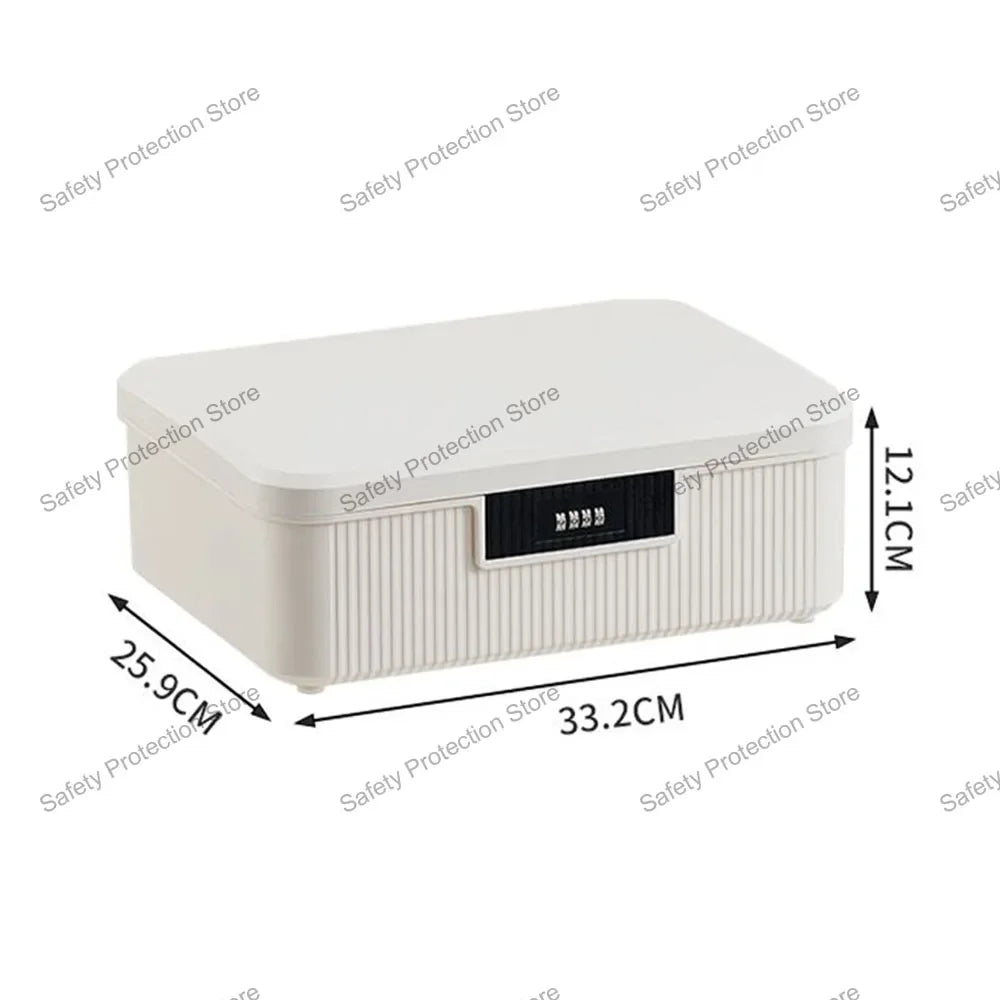 Four Digit Password Lock Safe Box Cash Jewelry Privacy Security Storage Box Household Car Passport Medicine Snack Organizer Case