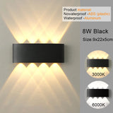 Modern White LED Up/Down Outdoor Wall Lamp