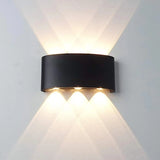 Modern White LED Up/Down Outdoor Wall Lamp