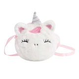 Kids Plush Unicorn Shoulder Bag – Cute Cartoon Handbag
