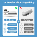 USB Rechargeable 2-in-1 Mini Heat Bag Sealer