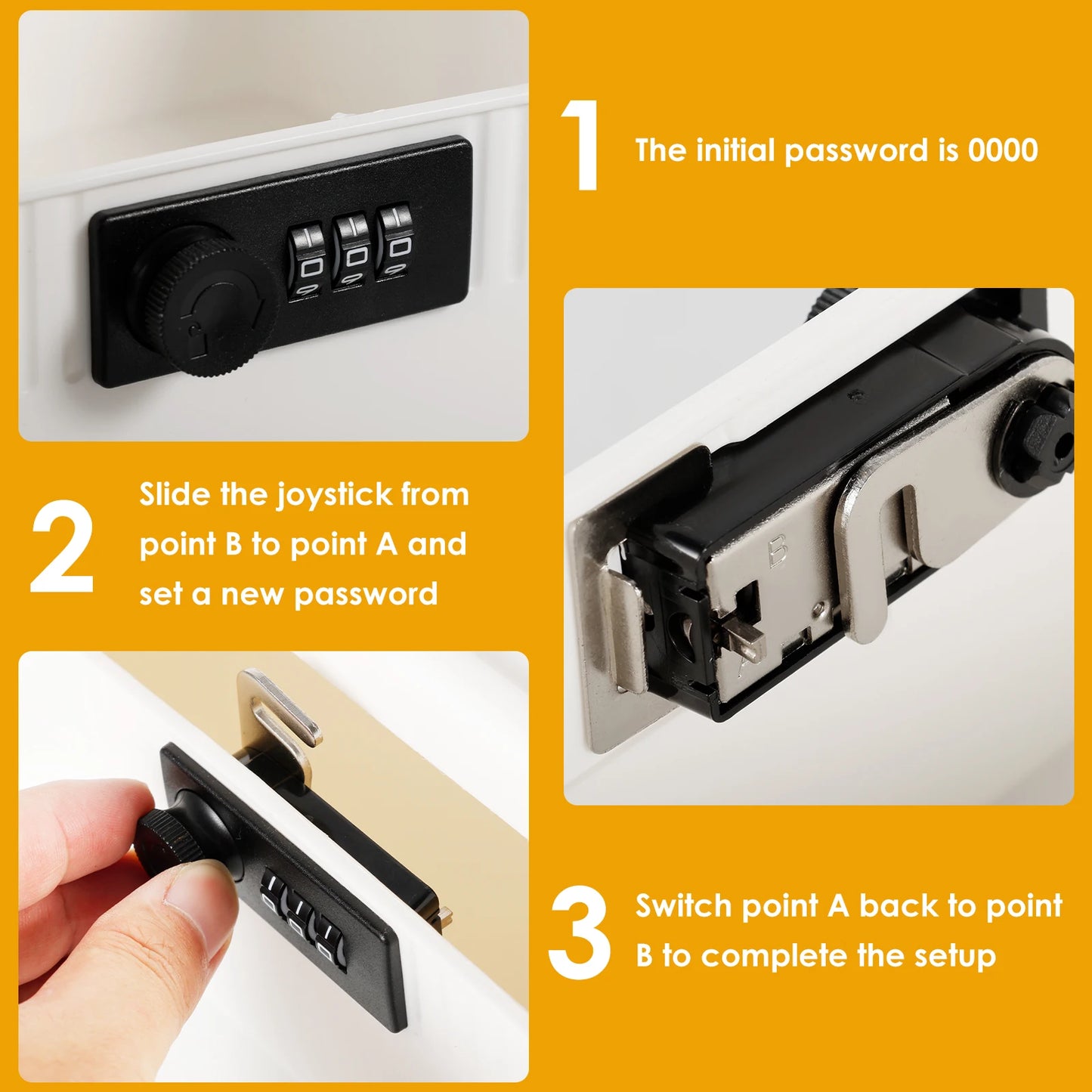 1/2-Layer Safe Box With Digital Password Lock Large Capacity Jewelry Organizer Box for Valuables Privacy Security Protection