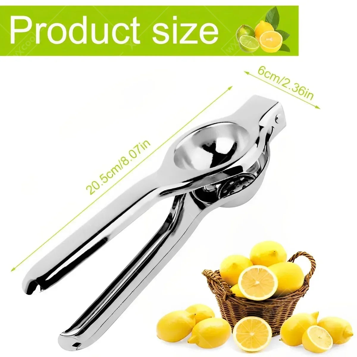 Stainless Steel Manual Lemon Squeezer Citrus Juicer Hand Pressed Lemon Orange Fruit Juicer Easy  to Clean Kitchen Accessories