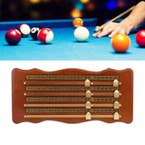 Wooden 4-Track Billiards & Snooker Scoreboard