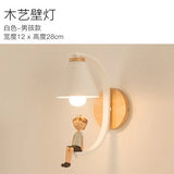 Modern Wood & Resin Wall Lamp – Nordic Home Decor