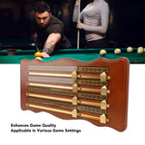 Wooden 4-Track Billiards & Snooker Scoreboard
